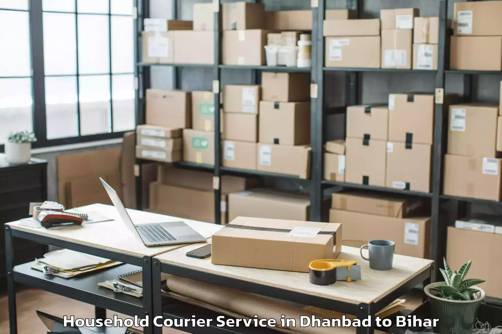 Expert Dhanbad to Meskaur Household Courier